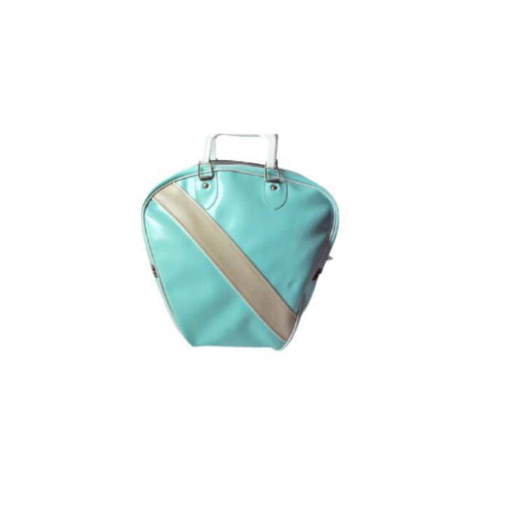 Vintage Turquoise Bowling Ball Bag, Glossy Vinyl