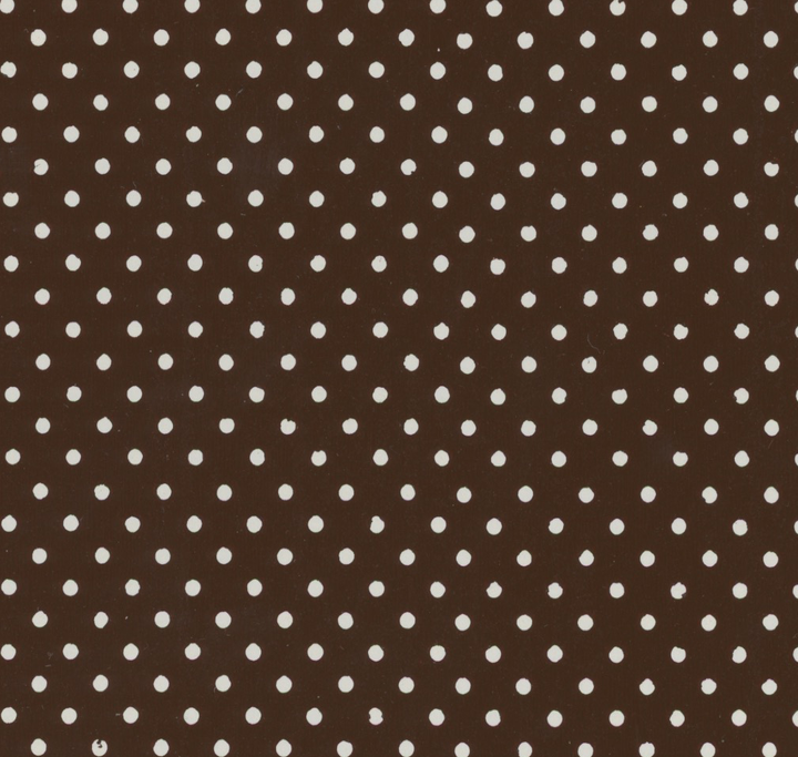 Brown and White Polka Dot Vintage Paper