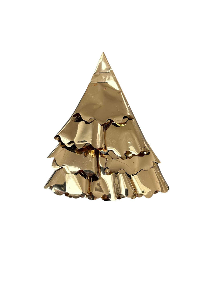 Vintage Gold Foil Scallop Tree