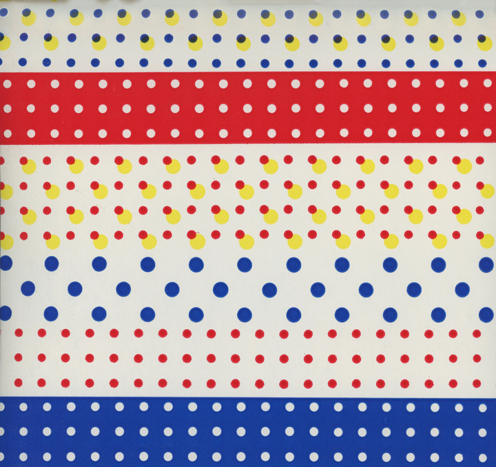 Primary Colors Polka Dot Vintage Paper