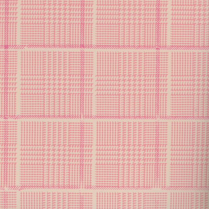 Pink and White Houndstooth Vintage Paper