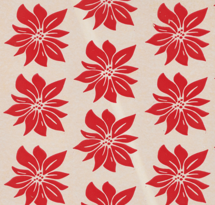 Poinsettia Vintage Paper