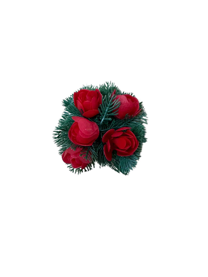 Vintage Red Rose Kissing Ball