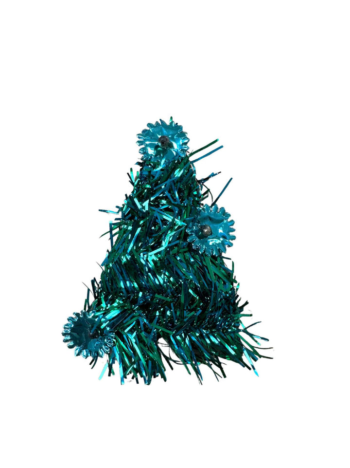 Vintage Foil Turquoise Tree