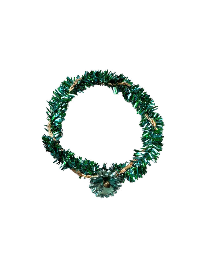 Vintage Foil Turquoise Wreath