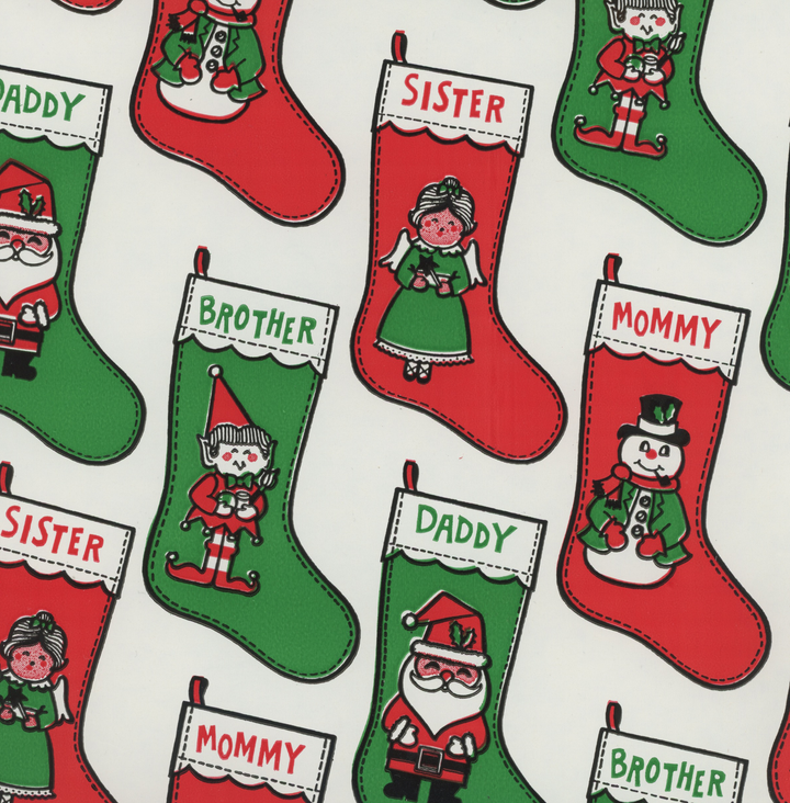 Christmas Stockings Vintage Paper