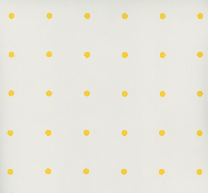 White and Yellow Polka Dot Vintage Paper